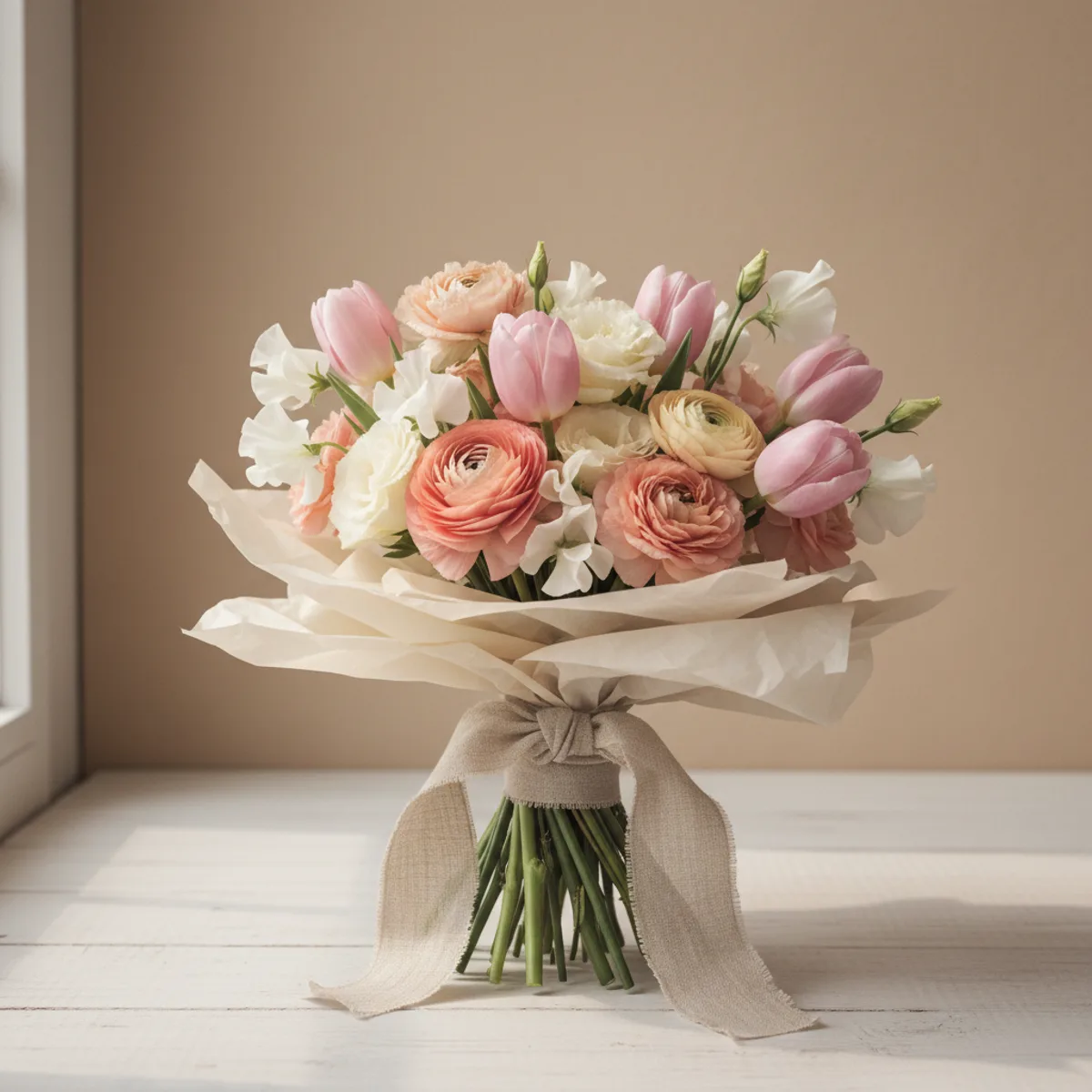 Pastel Spring Bouquet — Austin bouquet delivery ($70 - $120)